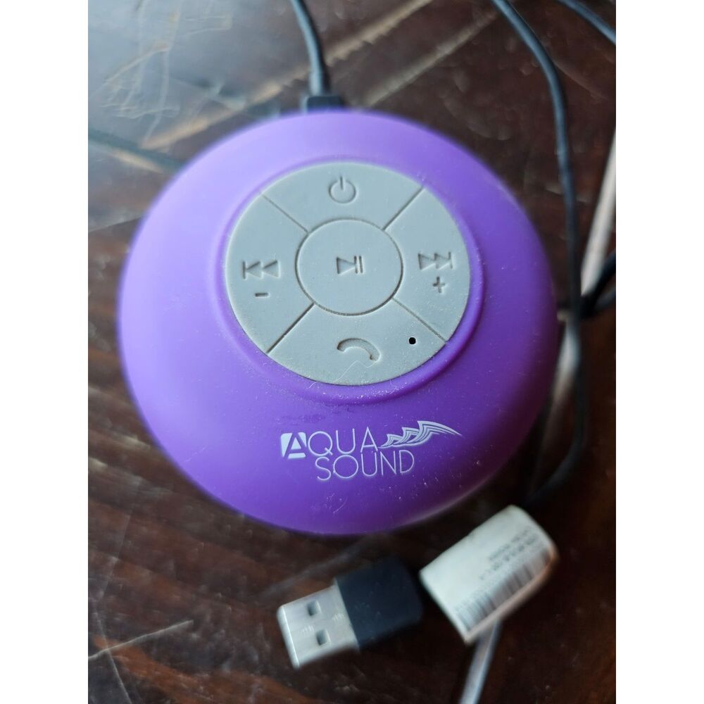 AQUA SOUND WIRELESS SHOWER SPEAKER BLACK MUSIC BLUETOOTH JB604